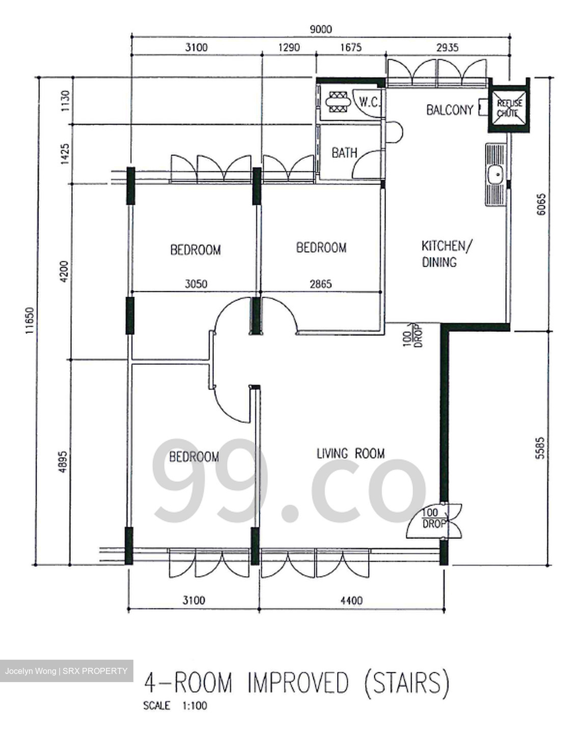 Blk 51 New Upper Changi Road (Bedok), HDB 4 Rooms #606448121